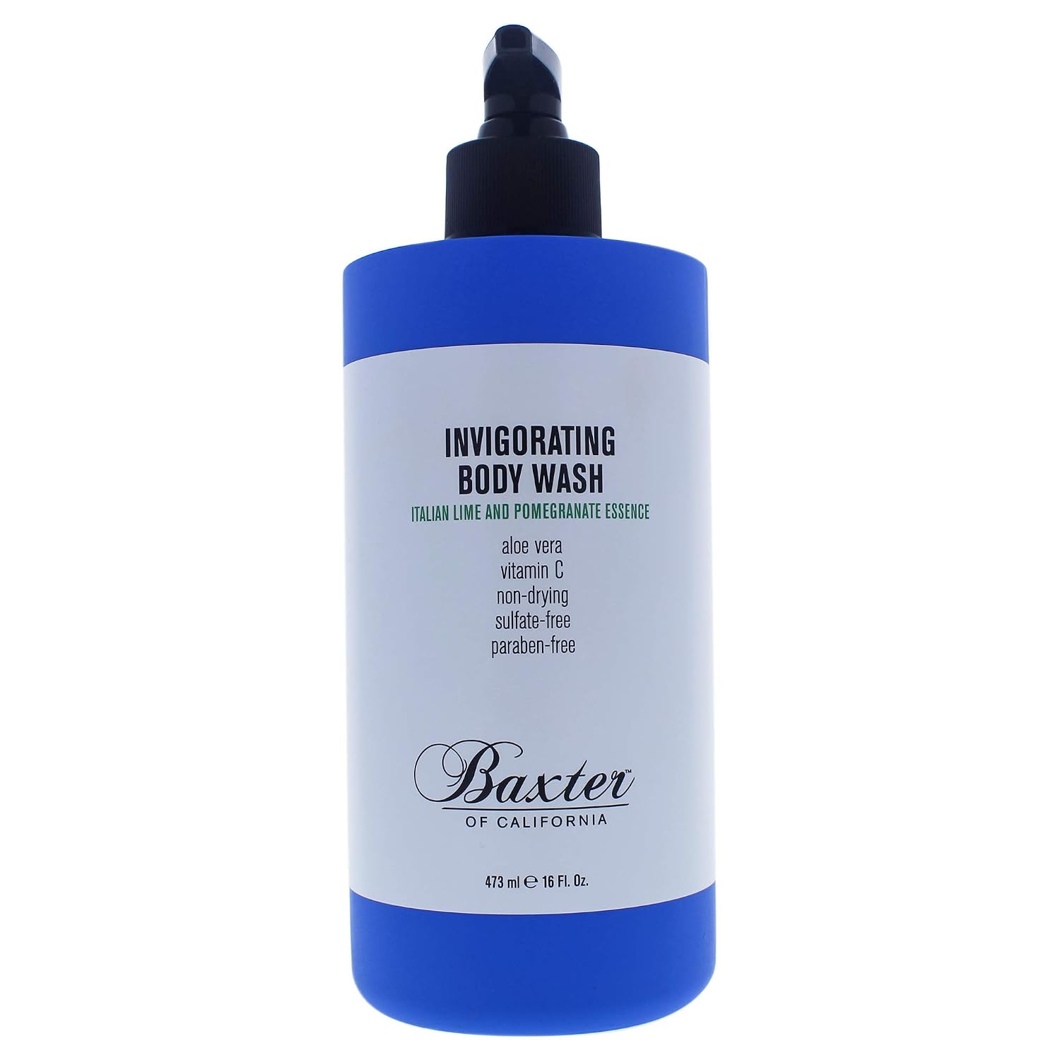 Baxter of California Invigorating Body Wash for Men | for All Skin Types Italian Lime & Pomegranate 16 Fl Oz (Pack of 1)